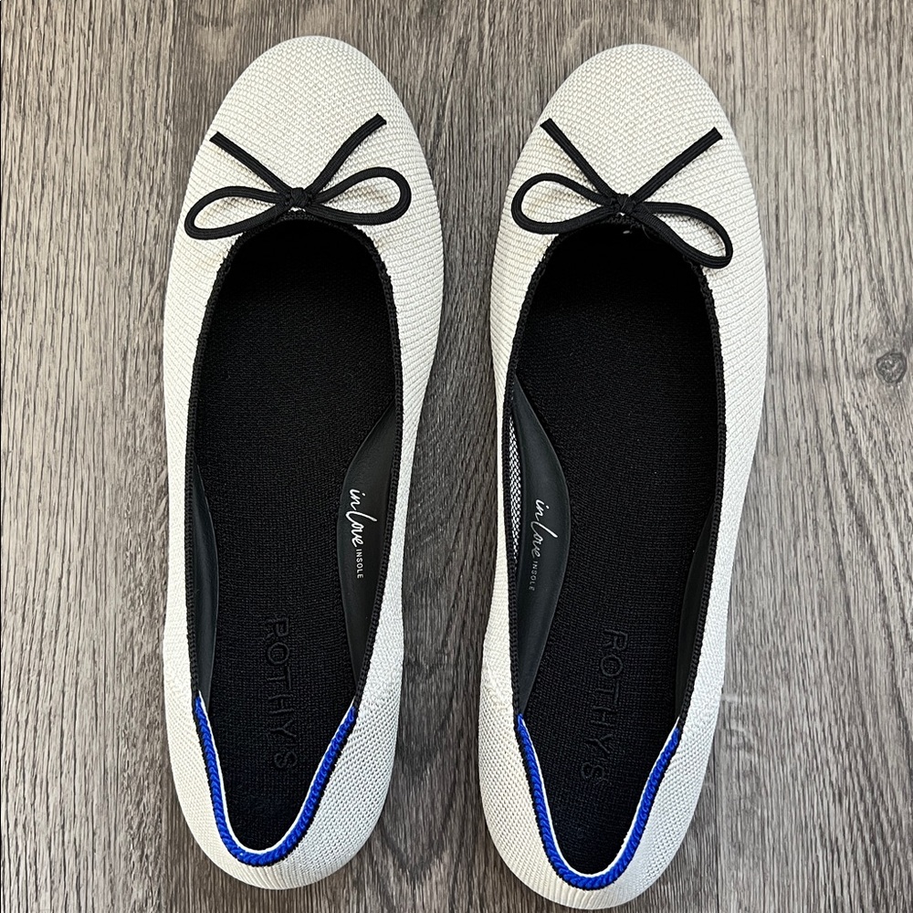 Rothy’s The Ballet Flat in Diamond Metallic